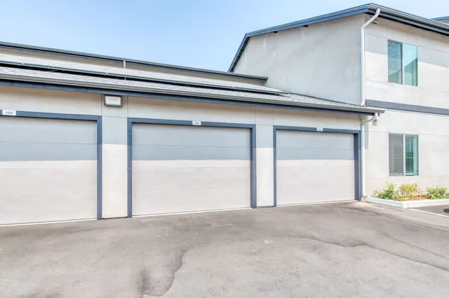 Row of detached garages