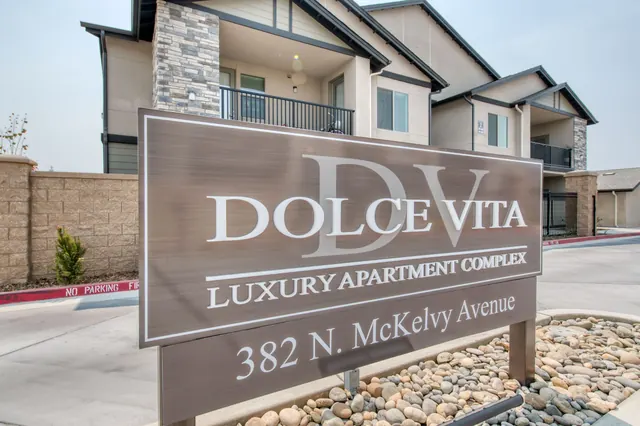 Dolce Vita entry sign at 382 N. McKelvy Avenue